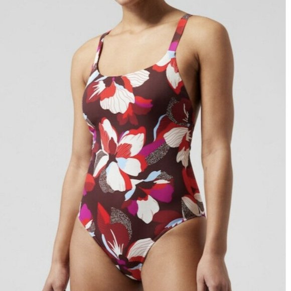 Athleta Other - Athleta Hermosa One Piece Swimsuit Size XXS Pink Floral New With Tags